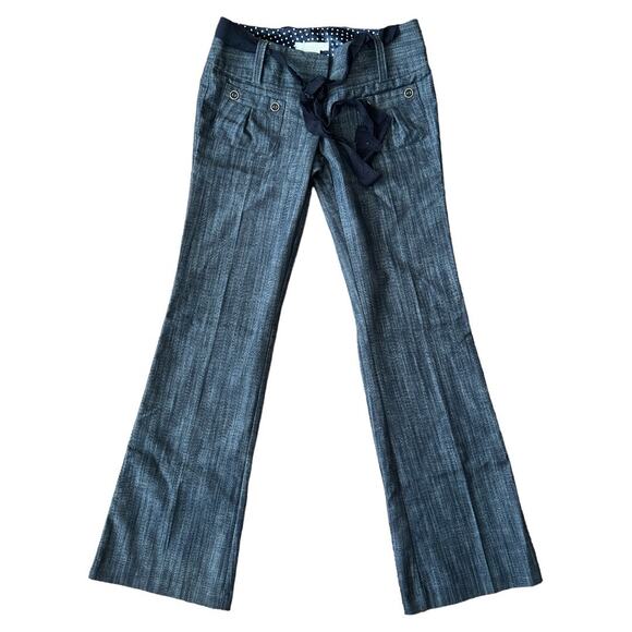 Charlotte Russe Blue Medium Wash  Low Rise Flare Pants, 1/XS - Picture 1 of 5